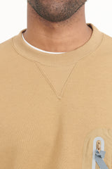 Light Sweat Pullover - Dark Beige