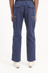 Trooper 6P Trousers Cotton Weather Cloth Overdyed - Navy