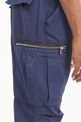 Trooper 6P Trousers Cotton Weather Cloth Overdyed - Navy