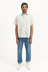 Cotton Twill 60's Work Shirt - Grey