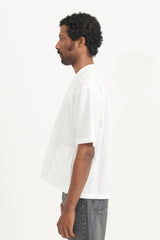 Typewriter Cloth Pullover Shirt - White