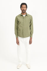 Nylon Cassel Over Shirt - Olive