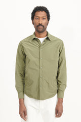 Nylon Cassel Over Shirt - Olive