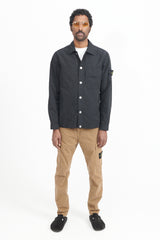 11729 Cupro Twill Overshirt - Black