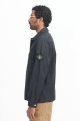 11729 Cupro Twill Overshirt - Black