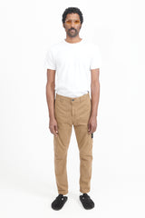 30404 Organic Cotton Broken Twill Pants Regular Tapered - Dark Beige