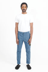 30410 Supima Cotton Twill Pants Regular Tapered - Dark Blue