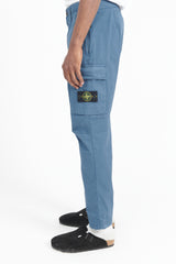 30410 Supima Cotton Twill Pants Regular Tapered - Dark Blue