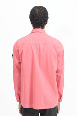 115WN Brushed Cotton Canvas Overshirt - Fuschia