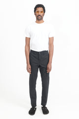 31410 Supima Cotton Twill Stretch Pants Slim - Black