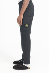 31410 Supima Cotton Twill Stretch Pants Slim - Black