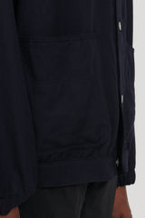 Wool Twill Short Jacket - Navy