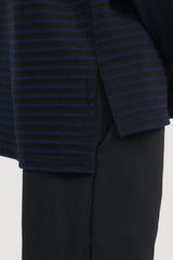 High Mock Shirt PC Stripe Jersey - Black/Navy
