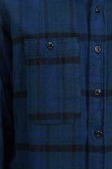 Work Shirt Plaid Cotton Flannel - Black/Navy