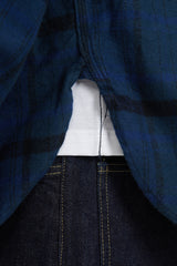 Work Shirt Plaid Cotton Flannel - Black/Navy