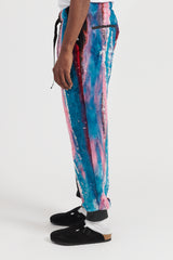 Inkjet Print Fleece Climbing Pants - Blue/Pink