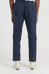 Back Satin Easy Pants - Navy