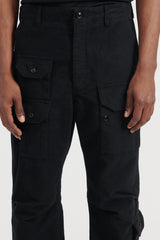 Flight Pant - Black Cotton Moleskin