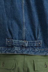 Type 1 Pleated Front Denim Jacket Vintage Wash - Denim Used