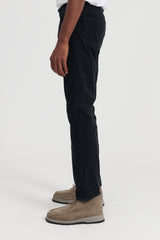 Dweller 5P Jeans 01 T/C Cord Sulfur Dyed VW - Black