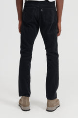 Dweller 5P Jeans 01 T/C Cord Sulfur Dyed VW - Black