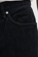 Dweller 5P Jeans 01 T/C Cord Sulfur Dyed VW - Black