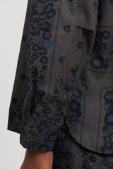 Dweller B.D. L/S Shirt Cotton Broad NOMA td Print - Charcoal