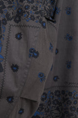 Dweller B.D. L/S Shirt Cotton Broad NOMA td Print - Charcoal