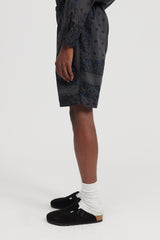 Dweller Easy Shorts 03 Cotton Twill NOMA td Print - Charcoal