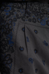 Dweller Easy Shorts 03 Cotton Twill NOMA td Print - Charcoal