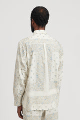 Dweller B.D. L/S Shirt Cotton Broad NOMA td Print - Off White