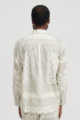 Dweller B.D. L/S Shirt Cotton Broad NOMA td Print - Off White
