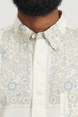 Dweller B.D. L/S Shirt Cotton Broad NOMA td Print - Off White