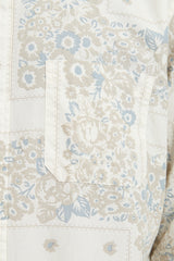 Dweller B.D. L/S Shirt Cotton Broad NOMA td Print - Off White