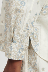 Dweller B.D. L/S Shirt Cotton Broad NOMA td Print - Off White