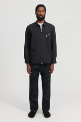 Rancher Full Zip L/S Shirt Cotton Ripstop Overdyed - Black