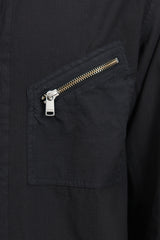 Rancher Full Zip L/S Shirt Cotton Ripstop Overdyed - Black