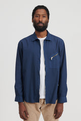 Rancher Full Zip L/S Shirt Cotton Ripstop Overdyed - Indigo