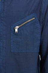 Rancher Full Zip L/S Shirt Cotton Ripstop Overdyed - Indigo
