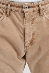 Dweller 5P Jeans 01 T/C Cord Sulfur Dyed VW - Beige