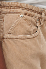 Dweller 5P Jeans 01 T/C Cord Sulfur Dyed VW - Beige