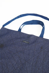 Carry All Tote Nautical Print 12oz Denim - Indigo