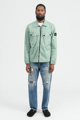 10910 Stretch Cotton Garbardine Overshirt - Sage