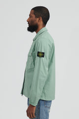 10910 Stretch Cotton Garbardine Overshirt - Sage