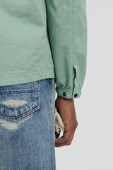 10910 Stretch Cotton Garbardine Overshirt - Sage