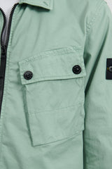 10910 Stretch Cotton Garbardine Overshirt - Sage
