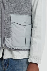 Boa Fleece Vest - Grey