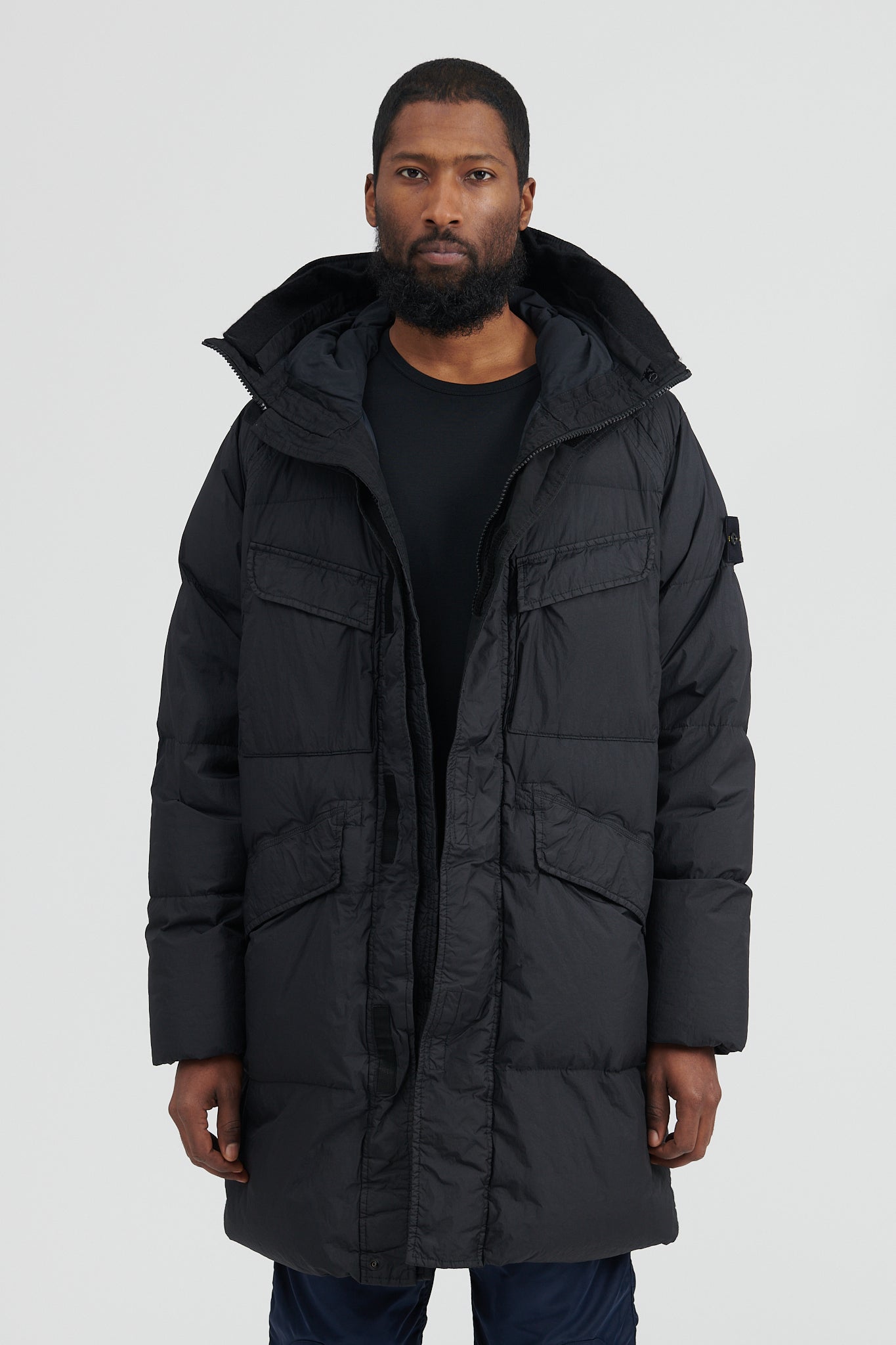 70123 Garment Dyed Crinkle Reps R-NY Down Parka - Black – M5 SHOP