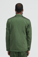 Q0519 Nylon Metal in Econyl Light Shirt Jacket - Olive