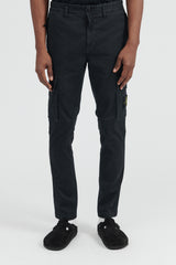 303L1 Stretch Broken Twill Cotton Pants - Black
